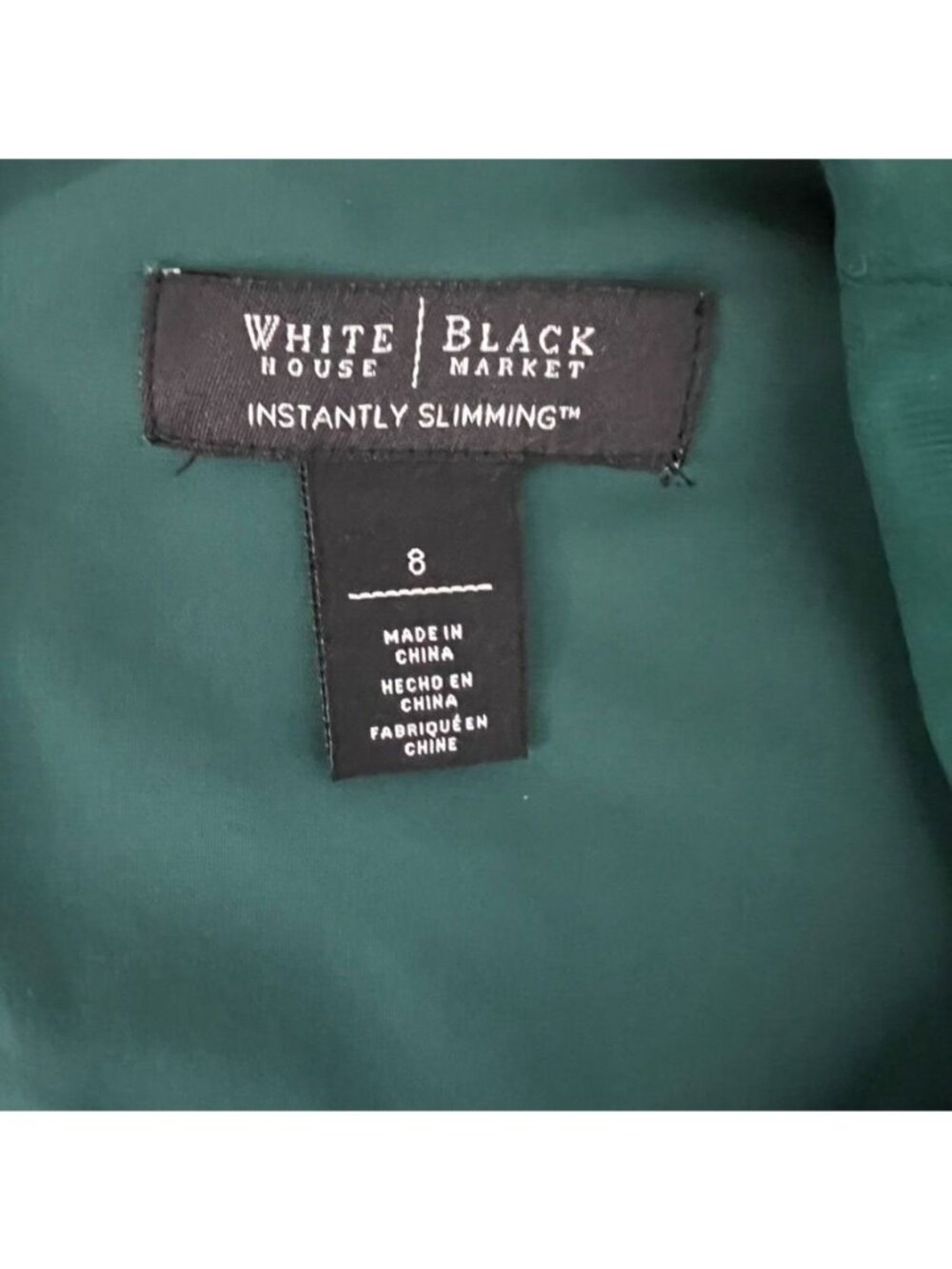 White House Black Market Emerald Dress 8 Slimming Tiered Midi Classic Hourglass - Picture 7 of 10